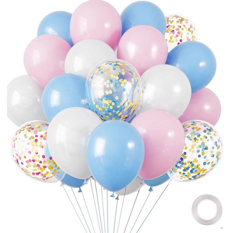 Metal Sequin Balloon Set - 30 Colorful Holiday Party Decorations