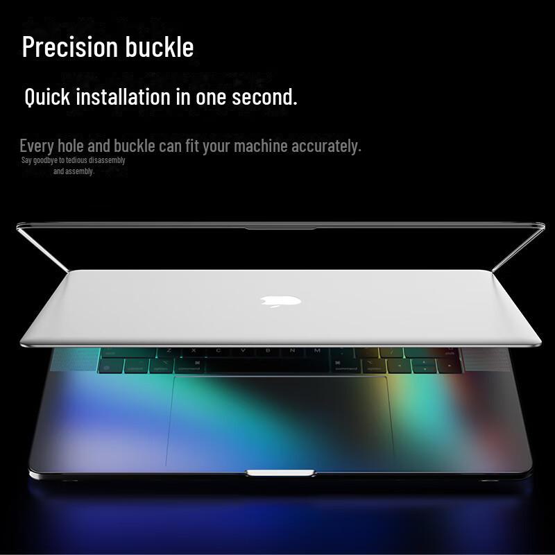 Biaz Şeffaf Kristal Koruyucu Kılıf MacBook Air M1 için (2020)