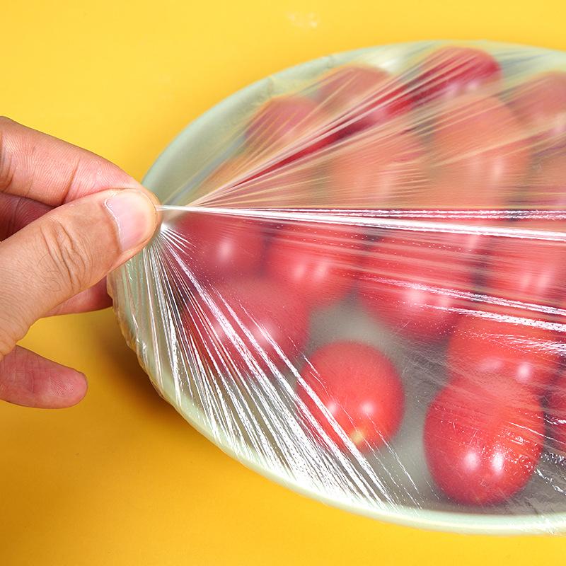 4packs Colored Elastic Mouth Extra Large Plastic Wrap Covers Food Grade Odor-Proof Tear-Free Freshness Covers Extra Thickened Plastic Wrap