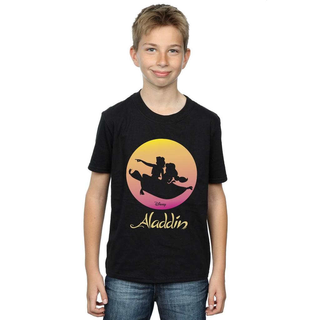 Disney Boys Aladdin Flying Sunset T-Shirt