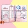 Cute Girls Quiet Book Dress UP Sticker Book Toy DIY Handmade Toys Materials Pack Kid Educational Anti-Stress Toy