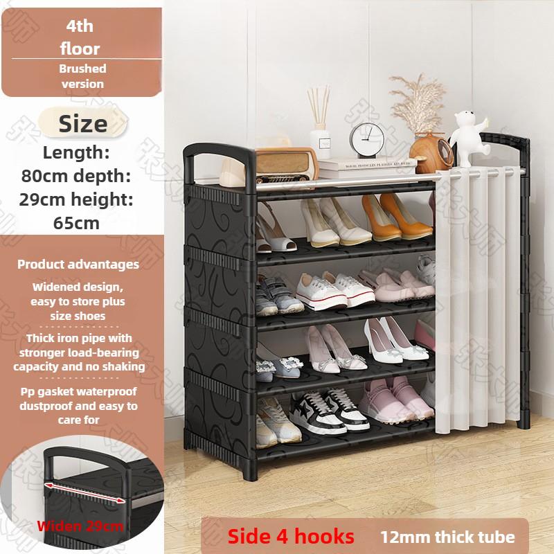 2025 Metal Shoe Rack Shelf, Shoemaker Organizer,Multi-Layer Entryway Shoe Organizer with Top Storage Shelf – Space-Saving