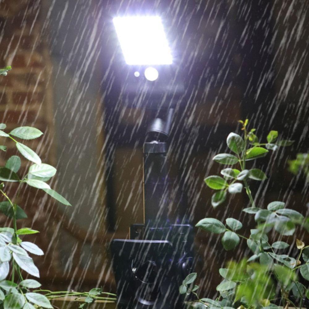 Waterproof Solar Outdoor Lights 60 LED Auto on/Off Clip-On Outdoor Lights 4 Modes Vertically Adjustable Garden Lights