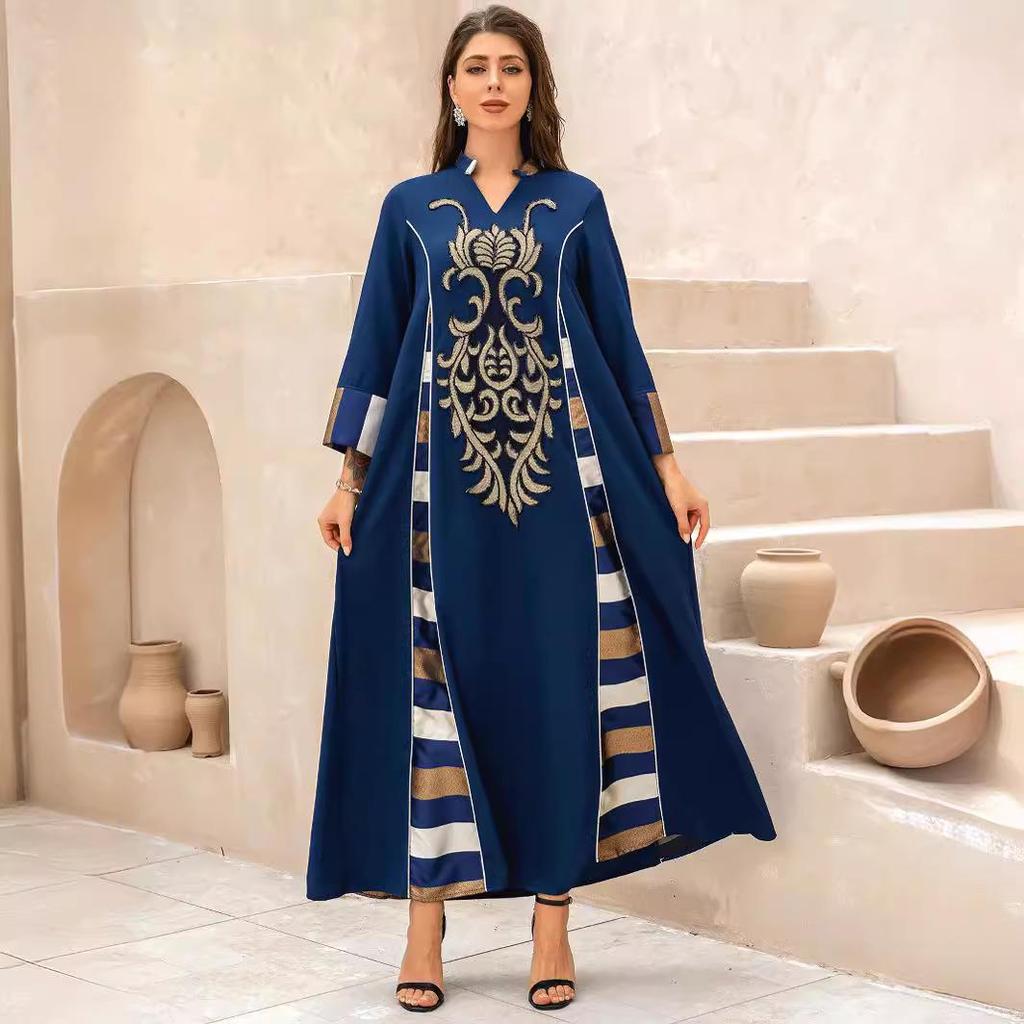 ZD107 Pasiasta abaja haftowana cekinami