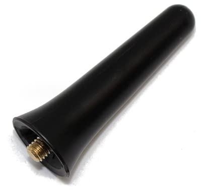 AutoStyle Helical Short Antenna (60mm) with M6 Thread for ABARTH 595/695 and FIAT 500 Series 4 and Later. Round Antenna Base, M6 Compatible, Part Numb