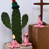 3Pcs Flamingo Decorative Figures Miniature Garden Decoration Outdoor  Whimsical Pink Flamingo Fairy Garden Lawn Statues