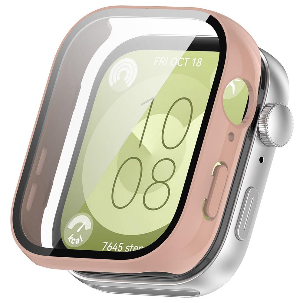 

PC Watch Case with Tempered Glass Protective Case Anti-Scratch Watch Screen Protector for Huawei Watch Fit3 белый
