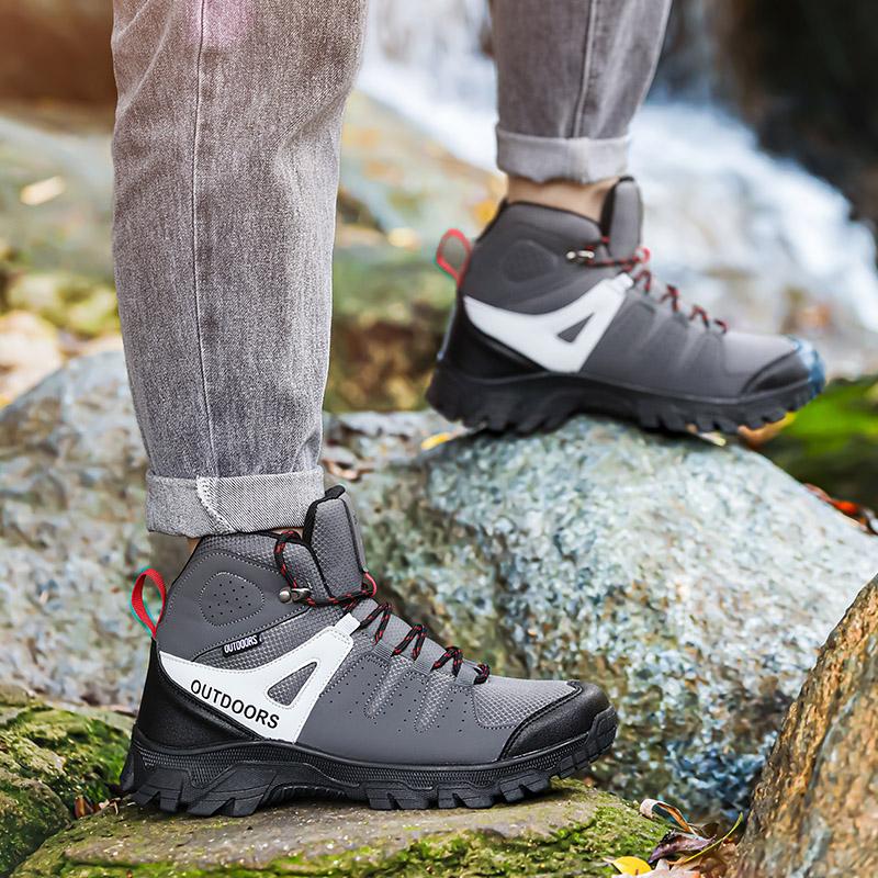 Fashion Mens Boots Winter Short Boots Outdoor Men Hiking Boots Autumn Sneakers Light Non slip Men Desert Boots Ankle Boots