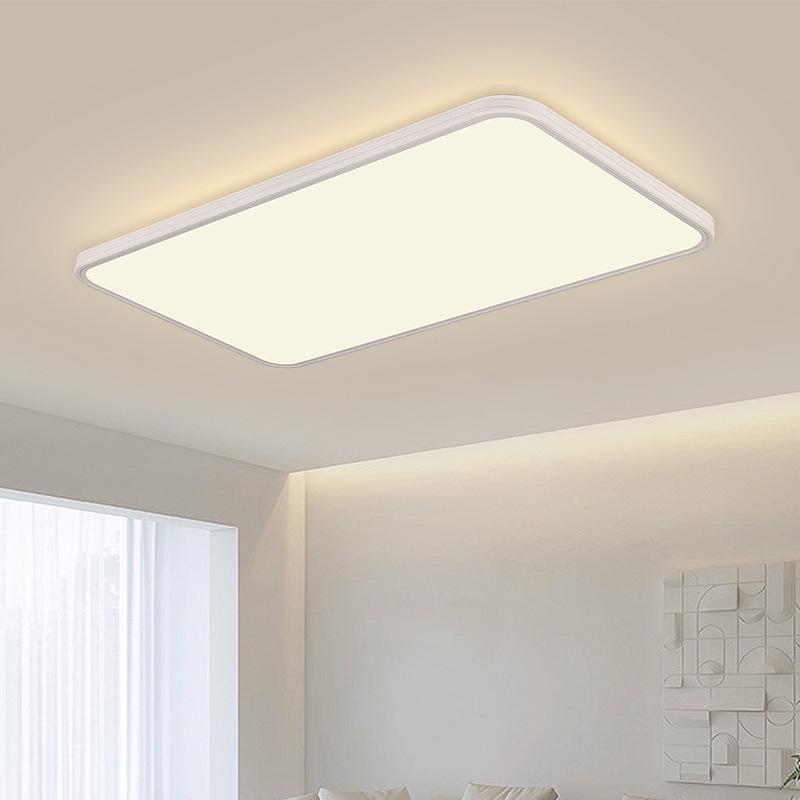 Full Spectrum Minimalist Ultra-Thin Eye Protection Ceiling Light - Modern Nordic Cream Style for Living Room/Bedroom