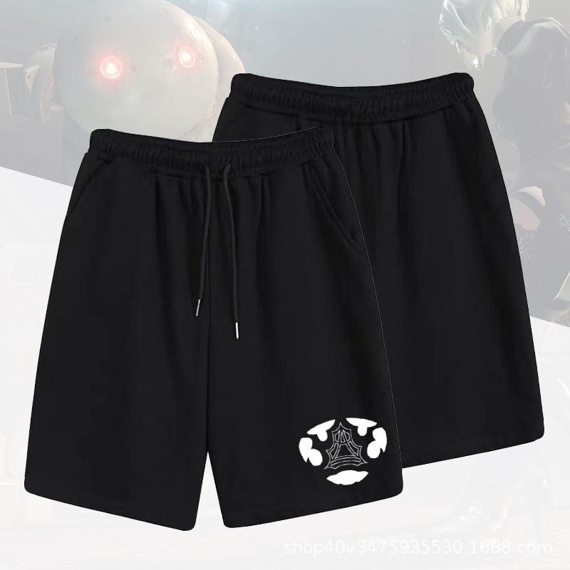 Casual Pants Men's Summer Trendy Brand Loose Sports Micro-elastic Five-point Sports Shorts Men