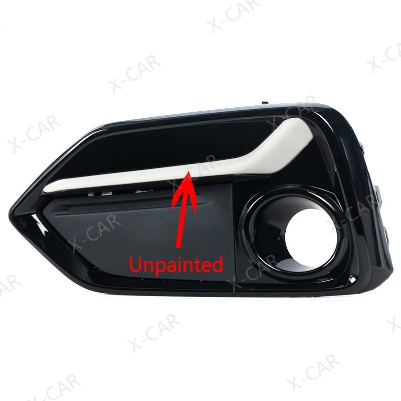 For Honda Civic Hatchback 2020 2021 Front Rear Bumper Fog Light Foglamp Trim Cover Frame Shell Lid Bezel front left