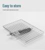 Multi-Function Folding Handle Grill Basket for Chicken, Fish, Meat, and Corn
