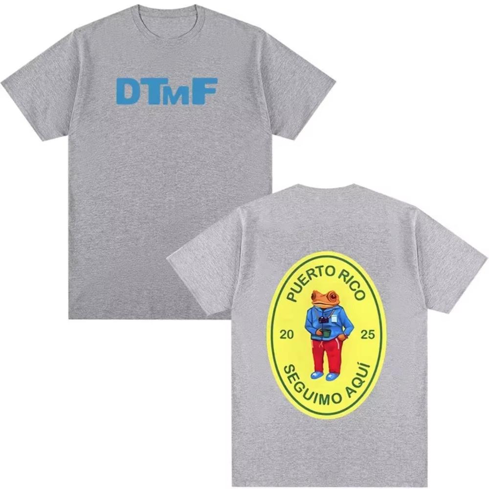 Bad Bunny Album T-shirt DTMF Debí Tirar Más Fotos Casual Breathable Crew Neck Stripe Men Women In China