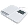 3 In 1 LCD Digital Alarm Clock with Phone Earphone Wireless Charger USB Powered for Home Office