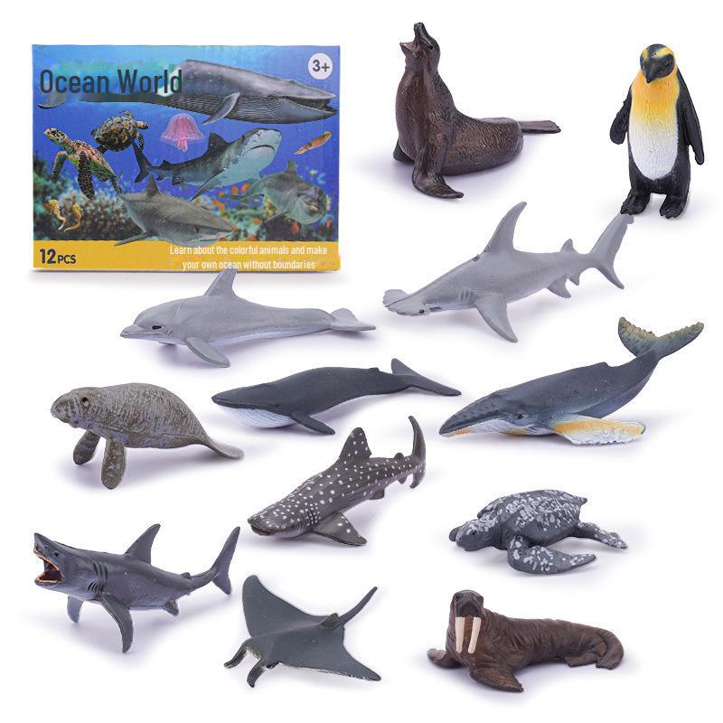 Set de modele de dinozauri Jurassic cu gel moale - Jucării din lumea oceanică cu animale sălbatice pentru copii