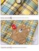 Autumn/Winter Waterproof Coveralls for Babies - Children's Crystal Velvet Stain-Resistant Plaid Bib Shirt & Outerwear