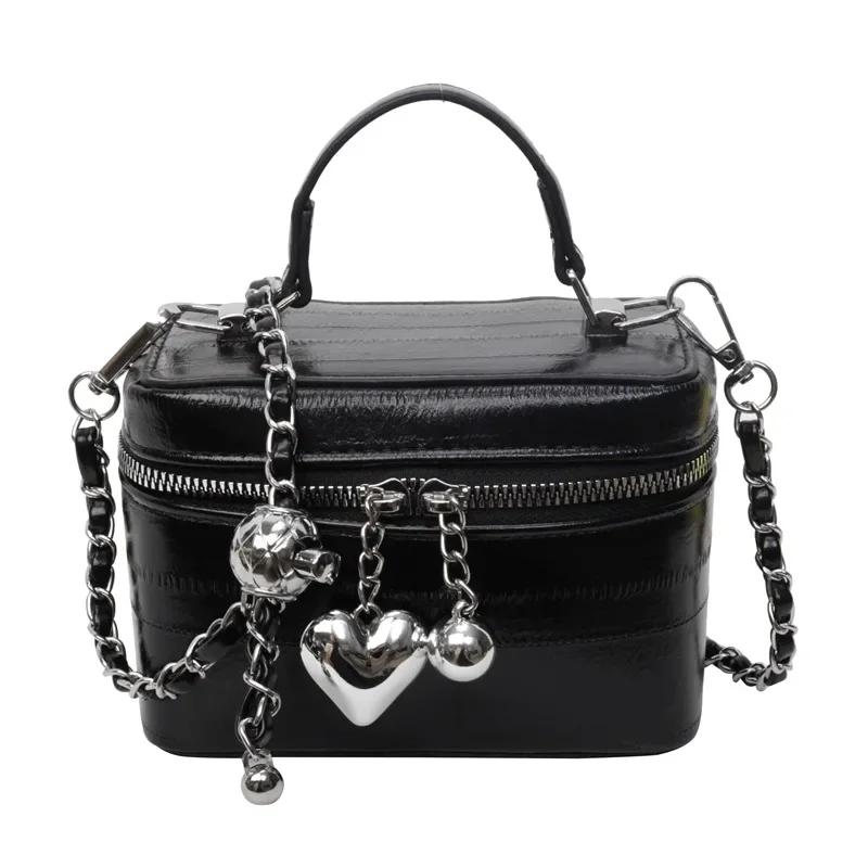 

Handbag with Advanced Chain New Versatile Casual One Shoulder Crossbody Feminine Travel Bucket Phone