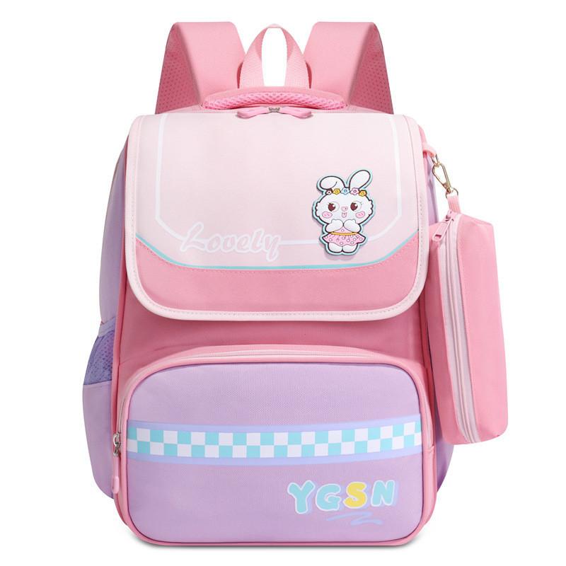 Breathable Nylon School Backpack For 1-2 Grade Children In Fashionable Style