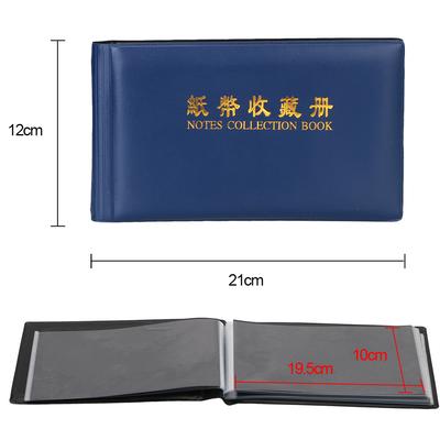 30 Pages Paper Money Collection Album Collection Pockets Loose Leaf Sheet Creative Money Banknote Protective Bag for Collector