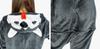 Warm men's pajamas kigurumi husky onesie jumpsuit adult costume m Husky Onesie Costume - M