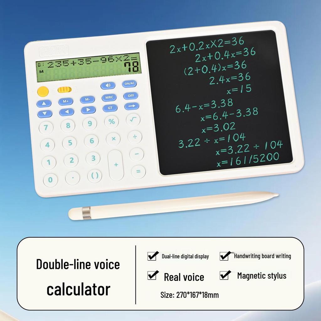2023 Multifunctional LCD Writing Tablet & Silent Scientific Calculator