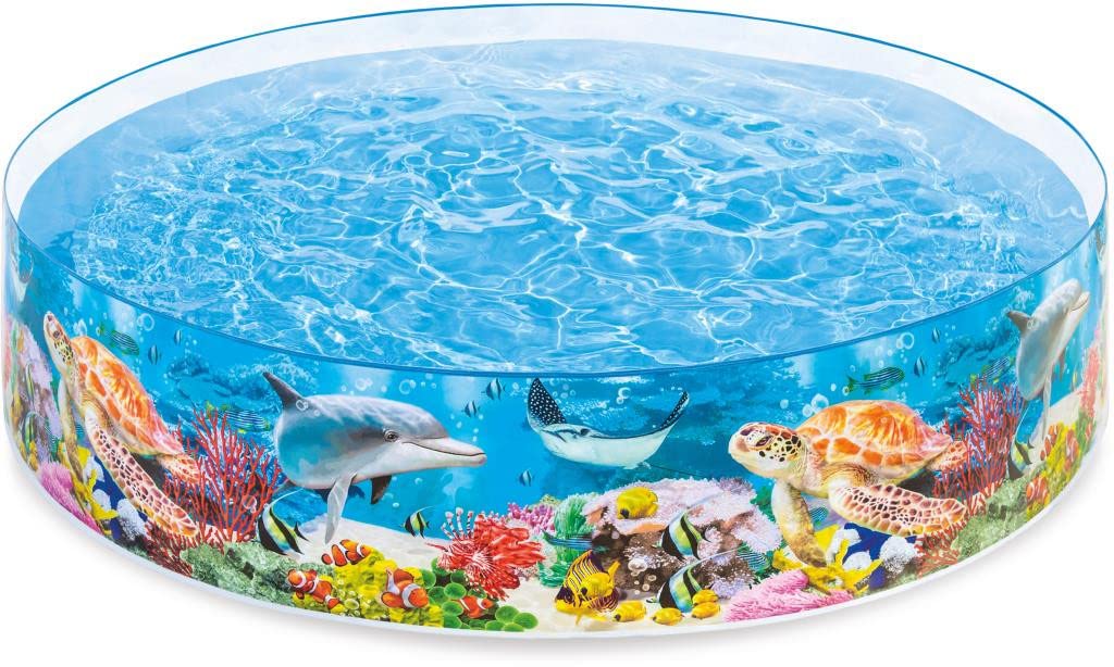 INTEX Coral Reef Snap Set Pool, 244 x 46 cm, 58472 [Official Japanese Product]