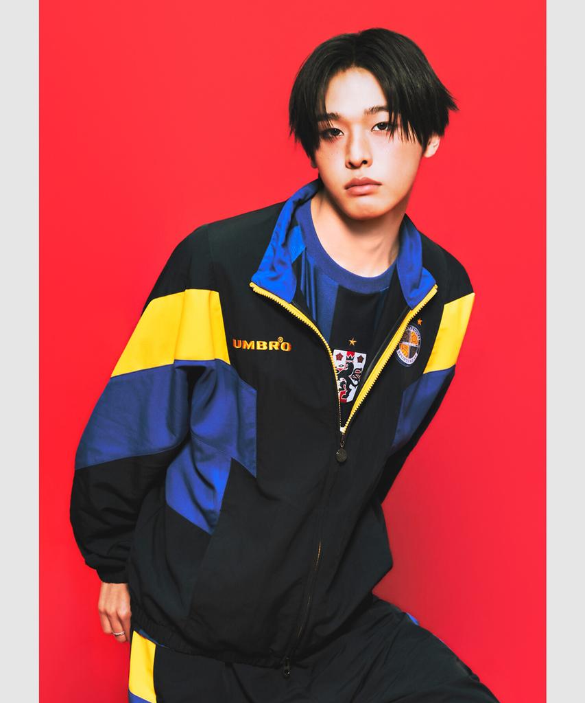 Umbro Hbl Og Colorblock Stand Neck Windbreaker Jacket Navy Ur221Cjk56 (A Type)