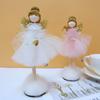 2023 Standing Pink Angel Doll Toy Wing Christmas Tree Hanging Pendant Ornaments Home Decoration Decor Xmas New Year Gift Navidad