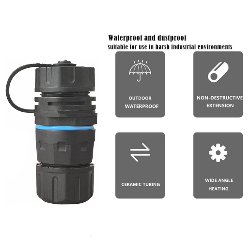 Quick Cat6 250MHz IP68 Level Shielded RJ45 Coupler M23 RJ45 Cat6 Connector For Outdoor Cameras And Electronic Equipment