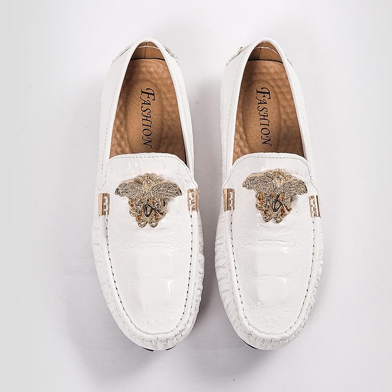 Mens Dress Leather Fashion Handmade Brand Wedding Luxury Driving Party Loafers Boat Designer Flats Oxford Big Size Shoes for Men