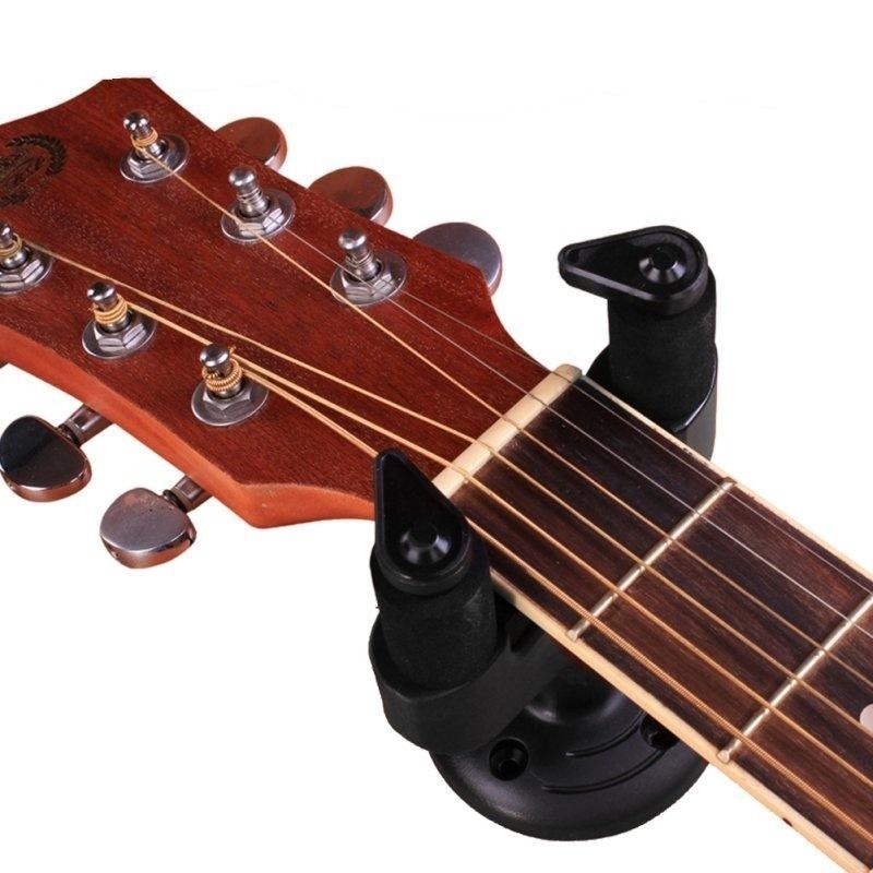 Black Electric Guitar Wall Strap Holder Stand Rack Hook for Mounting All Size Accessories Sets Guitar Accessories