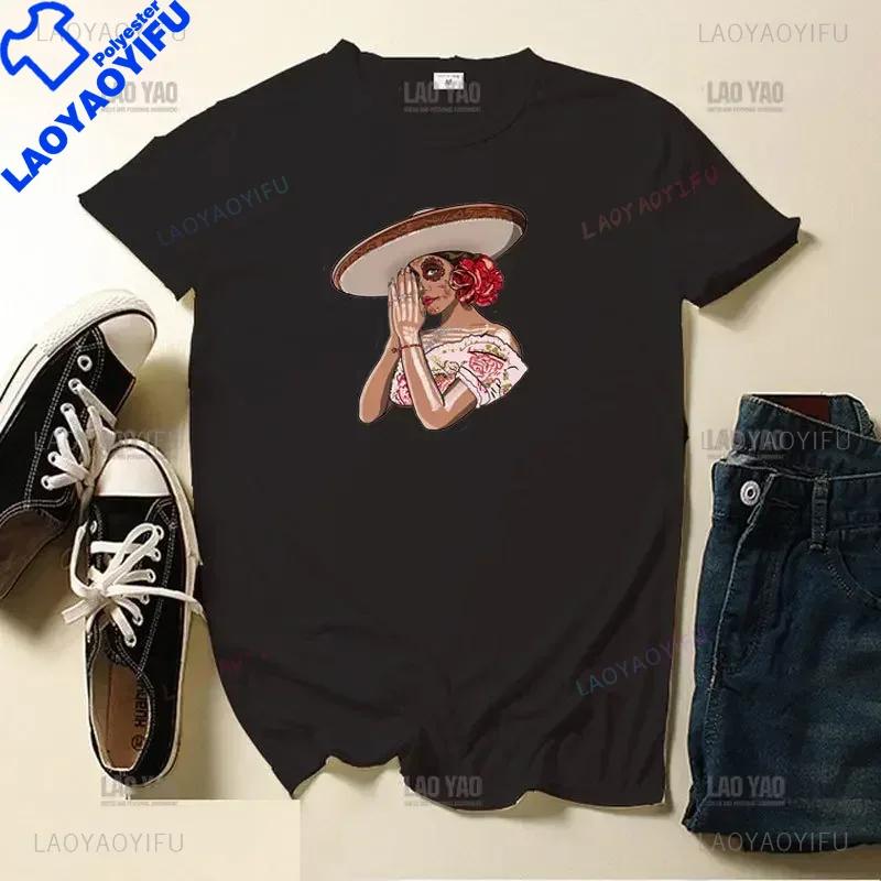 Skull Day Of The Dead Graphic T Shirts Skeleton Unisex Tshirts Mexican Heritage Flowers Black Tops Casual Kawaii Funny Clothes