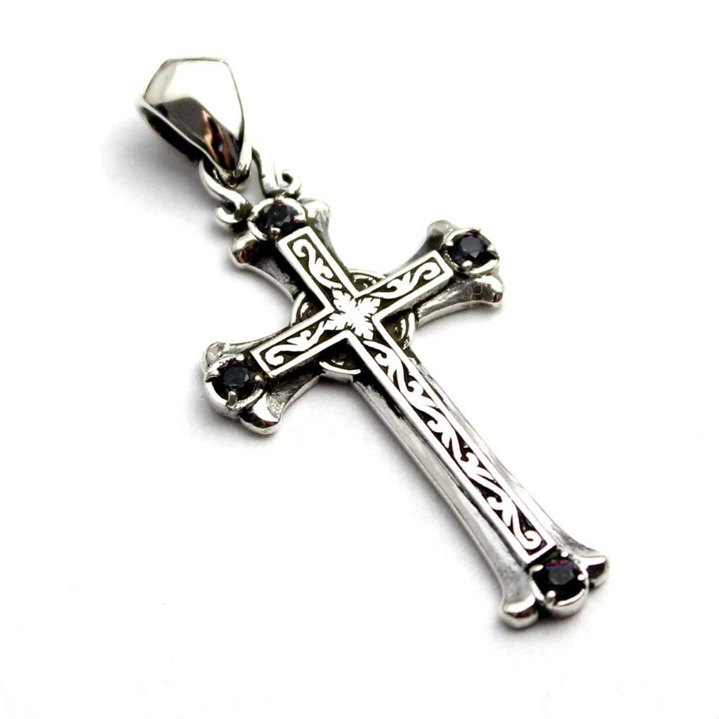 Goodvibrations Celtic Cross Pendant, Christian Style, Sterling Silver 925