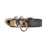 Cross-Border Punk Snake Skin Restraint Set: Handcuffs, Foot Cuffs & Choke Chain Bracelet