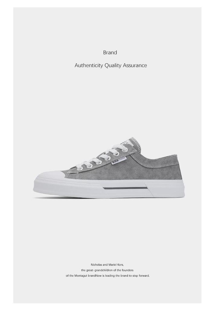 2026 Spring Men's Casual Fabric Shoes: Comfortable, Trendy, Breathable Lace-Up Low-Top Flats.