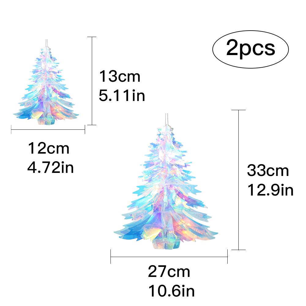Iridescent Shiny Rainbow Honeycomb Snowflake Xmas Tree Star Fan Curtains For Birthday Party Wedding Christmas Decor