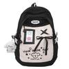 Schoolbag cute girl cream yellow schoolbag junior high school girls small fresh large capacity backpack embroidered stars soft cute backpack