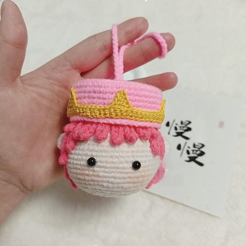 1 Set Croissant Hat Hands-On Gift Ornament G-Dragon Makes A Strong Return To Pink With Crochet Diy Material Bag Pendant Keychain