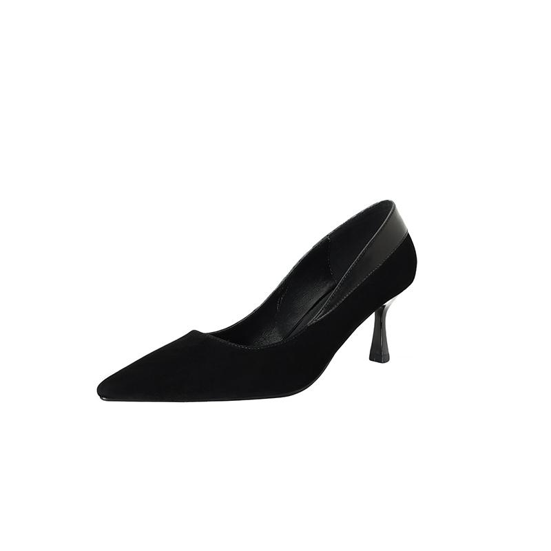 Fashion New Spring Sheep Suede Woman Shoes Pointed Toe Women Pumps Shoes for Women High Heel Fashion Concise Ladies Shoes Stiletto