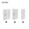 5Pcs Reusable Hanging Shelf Hook Wall Storage Rack Fixing Patch Strong Adhesive Holder For Kitchen Bathroom Gadget
