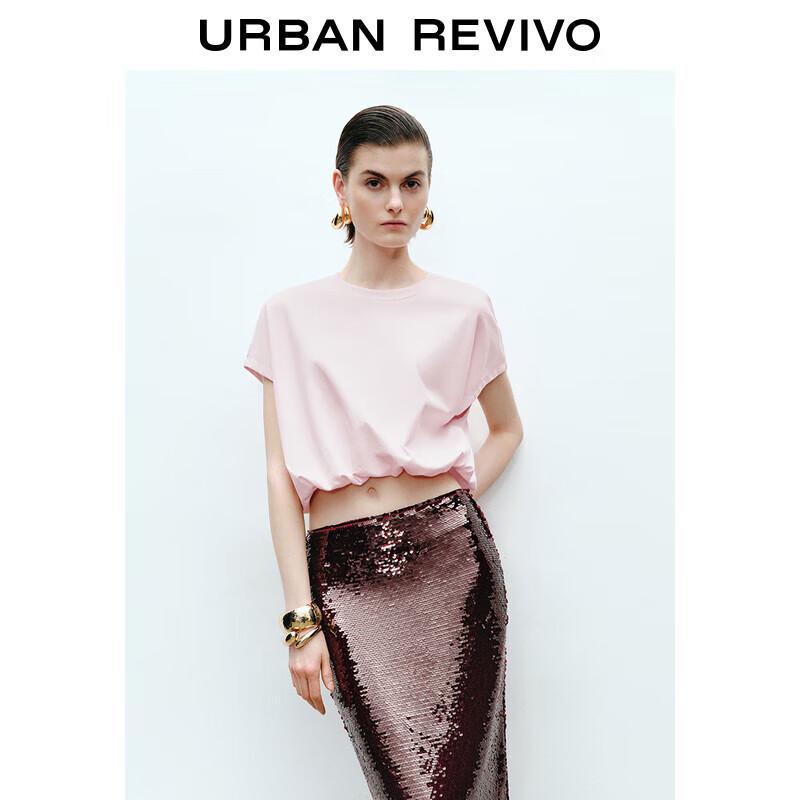 UR 2025 Spring Women s Casual Crew Neck T-Shirt XL