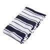 Beach Blanket Waterproof Lightweight Portable Outdoor Picnic Mat for Camping Travel Blue Stripe 2 X 1.45M