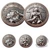 Heads I Get Tail/Tails I Get Funny Head And Head Commemorative Coin Challenge Coin Tail Double-Sided Cheeky Lucky