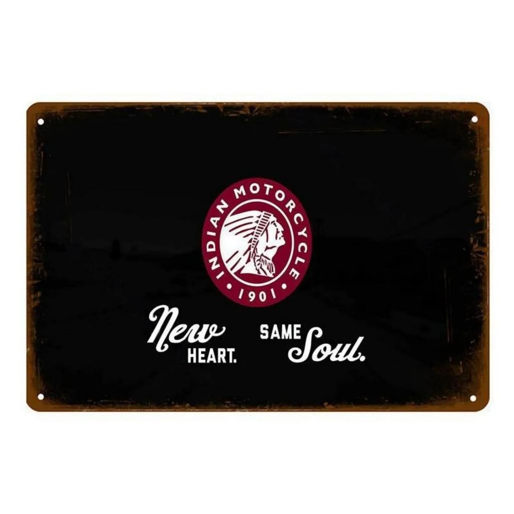 Metal Tin Sign Indian Motorcycles Wall Decoration Tinplate Signs Vintage Shabby Iron Plate Painting Bar Garage Man Cave Signa
