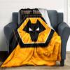 Name Custom Wolves FC Print Flannel Blanket High Quality Warm Comfortable Cover for All Seasons Perfect for Gifts Home Decor