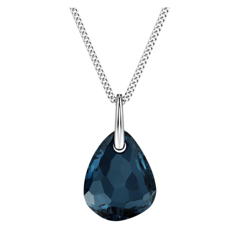 Swarovski Teardrop Cut Design Crystal Necklace Women s Blue 5735418