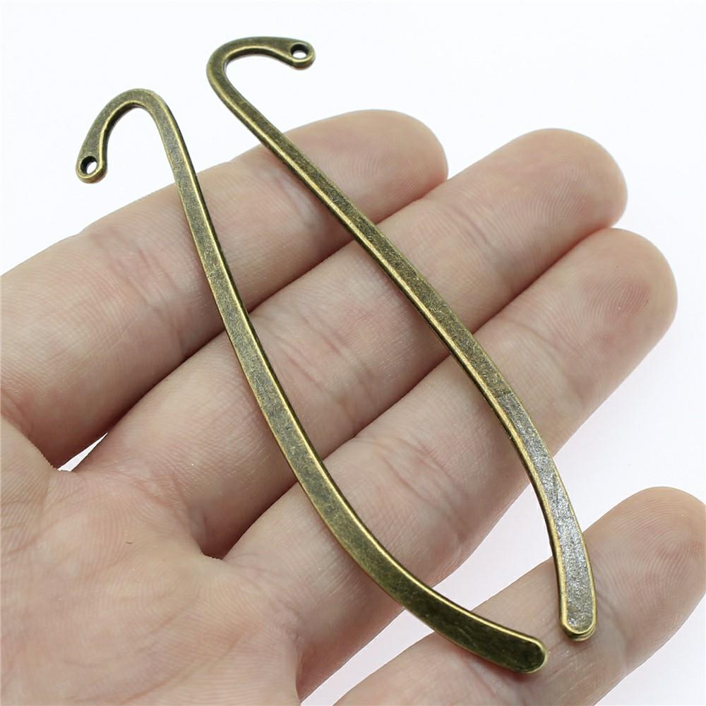 5pcs Bookmark For Jewelry Making Tibetan Bronze Silver Color Pendants Antique Making DIY Handmade Craft