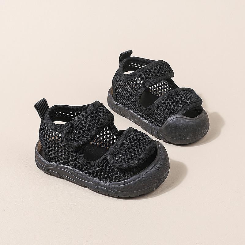 Sommersandalen für Babys: Atmungsaktives Mesh, rutschfeste weiche Sohle für Mädchen & Jungen
