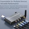 4 in 1 Digital to Analog Audio Converter with Bluetooth 5.1 Receiver with Remote Digital Optical to 3.5 mm Aluminium Alloy