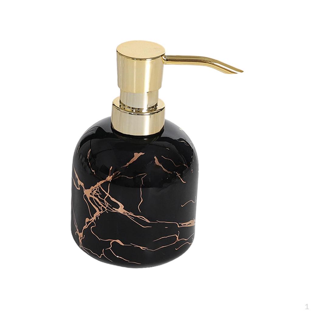 Ceramic Soap Dispenser with Pump, Refillable Pump Bottle Hand Dish